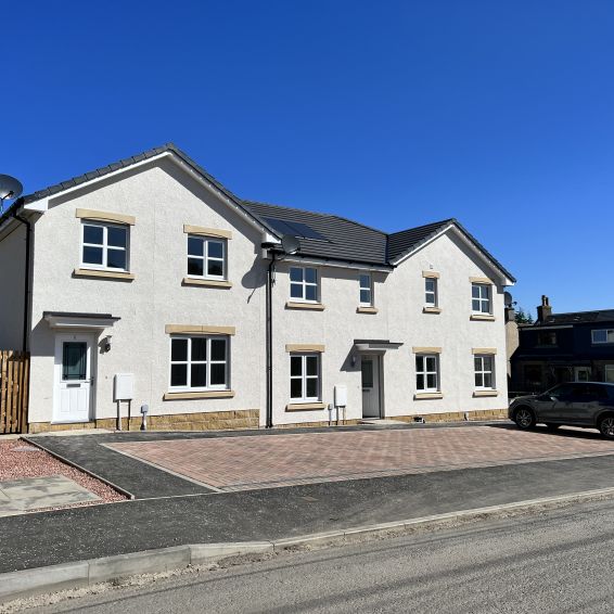 Exterior image of new houses in Falkirk 