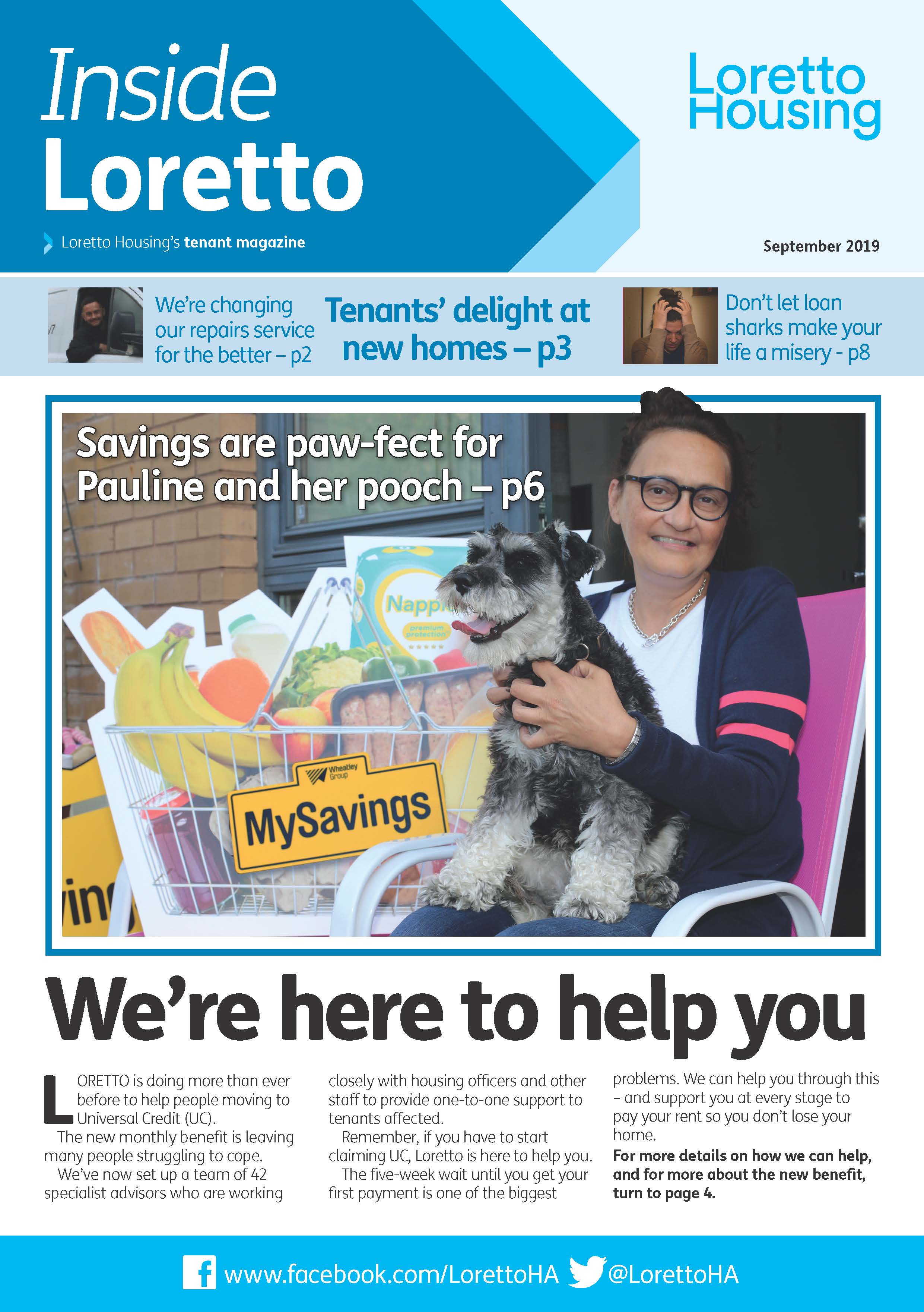Inside Loretto front cover Sept 2019