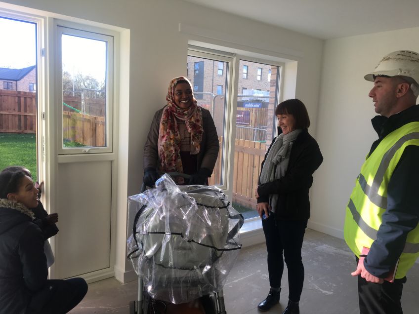 Tenants' joy at new Loretto homes