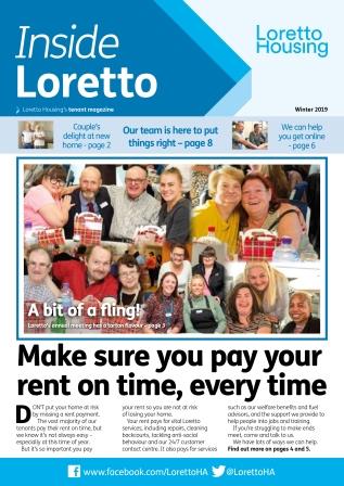 Inside Loretto winter 2019 front cover